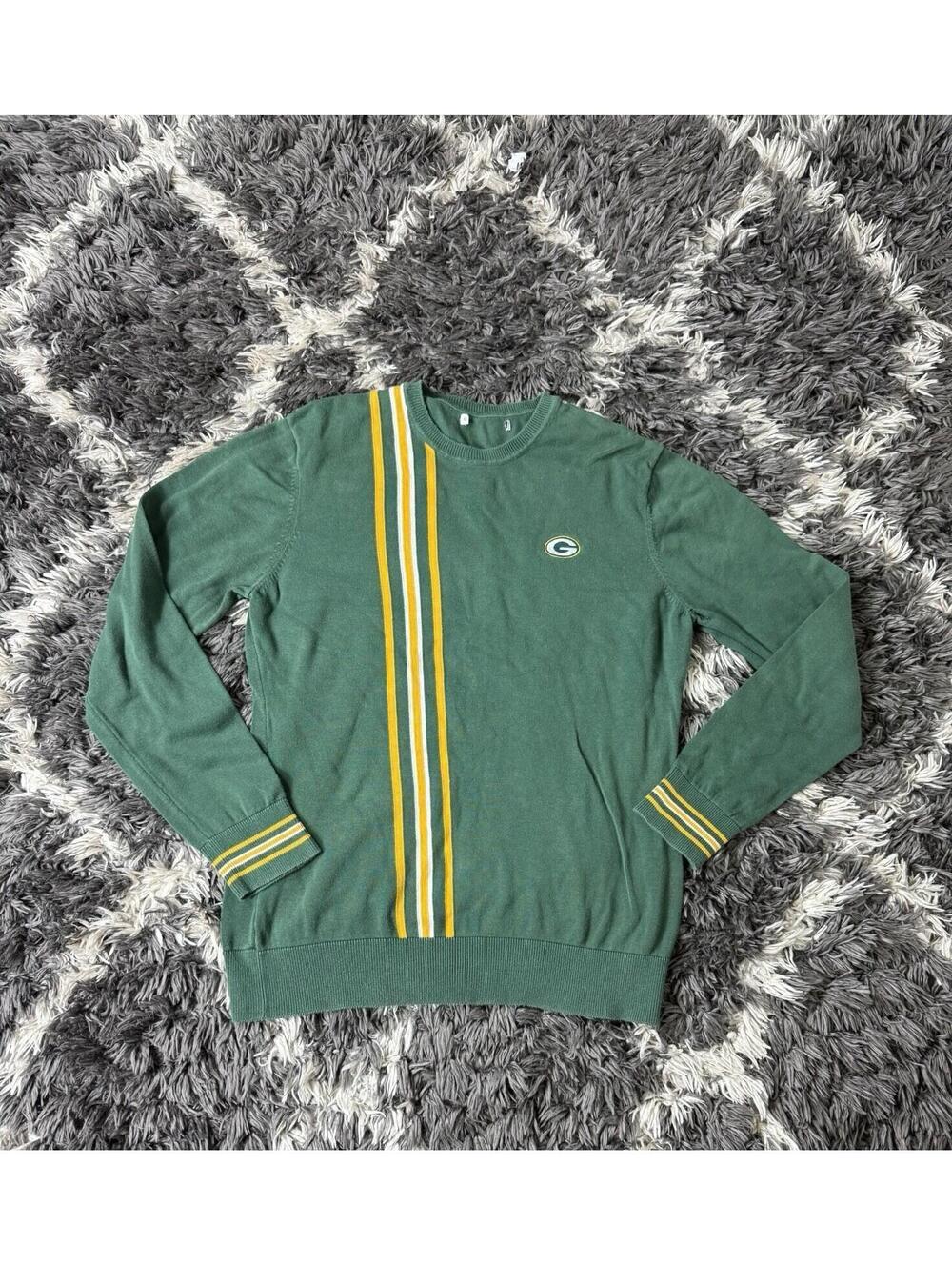 Vintage 90s Green Bay Packers Shirt Adult Medium Green Long Sleeve Crewneck
